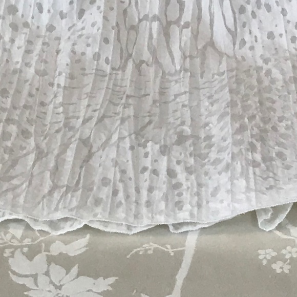 George Women’s Vintage White Sheer Short Sleeve Scoop Neck Blouse - Picture 5 of 12